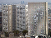 Les Olympiades, as seen from Super-Italie tower, Paris 13